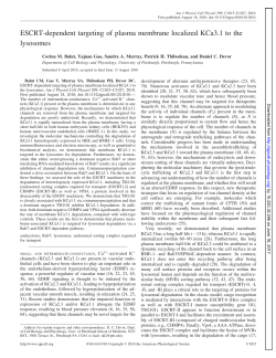ESCRT-dependent targeting of plasma membrane - AJP-Cell