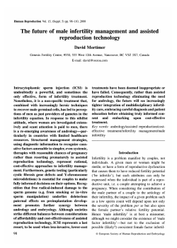 The future of male infertility management and