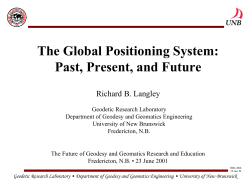 The Global Positioning System: Past, Present, and Future