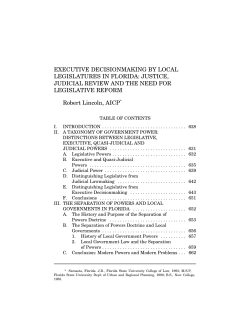 Executive Decisionmaking by Loc [PFP