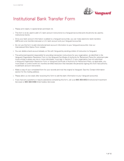 Institutional Bank Transfer Form