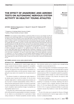 THE EFFECT OF ANAEROBIC AND AEROBIC TESTS ON