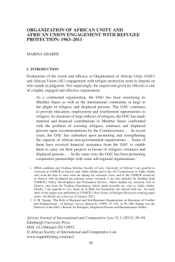 organization of african unity and african union engagement with