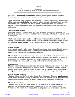 1 SS.7.C.3.11 Benchmark Clarificatio