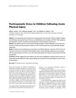 Jounral of Pediatric Psychology 24:4