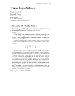 Tchuka Ruma Solitaire