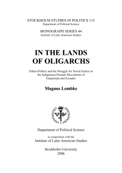 in the lands of oligarchs