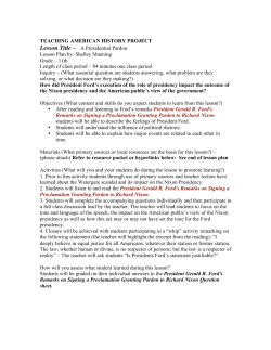 Presidential Pardon - Teaching American History