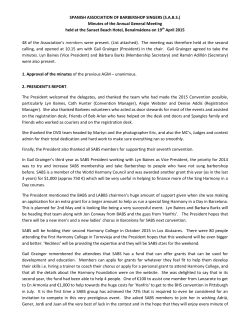 SPANISH ASSOCIATION OF BARBERSHOP SINGERS (S.A.B.S.