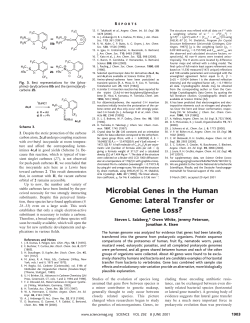 Microbial Genes in the Human Genome