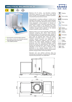 analytical balances xa 3y