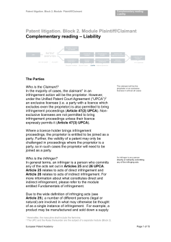 Liability - E-Learning Centre of the