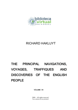 richard hakluyt the principal navigations, voyages, traffiques and
