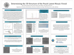 Determining the 3D Structure of the Peach Latent Mosaic Viroid