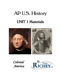 Period 1 and 2 Unit Materials
