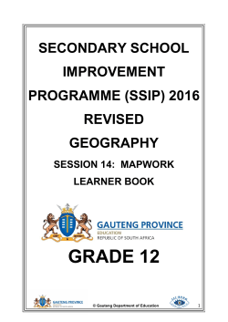 sessions 14 - 16 - Sci-Bono Discovery Centre