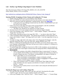 Lab &ndash; Surface Age Dating Using Impact Crater Statistics