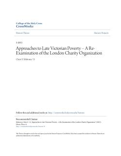 Approaches to Late Victorian Poverty &ndash; A Re