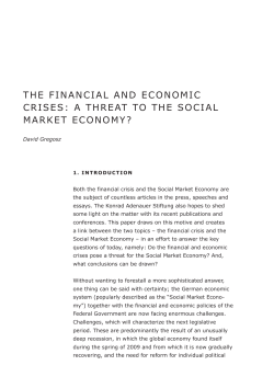 A Threat to the Social Market Economy? - Konrad-Adenauer