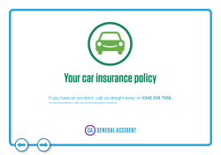 Your car insurance policy