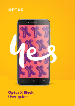Optus X Sleek User guide