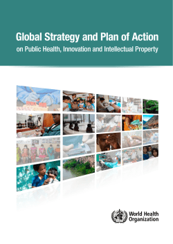 Global Strategy and Plan of Action