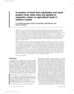 Economics of fossil fuel substitution and wood product sinks when