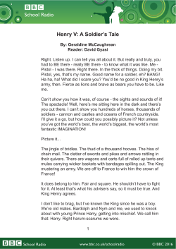 School Radio Henry V: A Soldier`s Tale