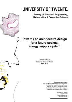 Towards an architecture design for a future societal energy supply