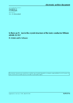 Is there an N3&minus; ion in the crystal structure of the ionic conductor