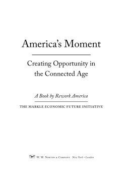 America`s Moment - Markle Foundation