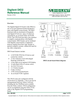 Digilent DIO2 Reference Manual