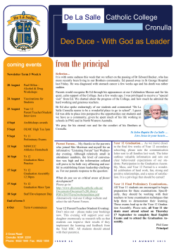 file  - Delasalle College Cronulla