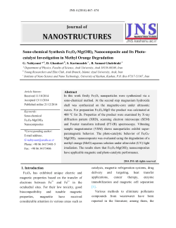 Sono-chemical Synthesis Fe3O4-Mg(OH)2 Nanocomposite and Its