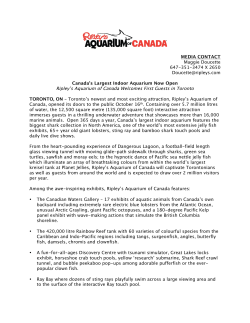 Canada`s Largest Indoor Aquarium Now Open