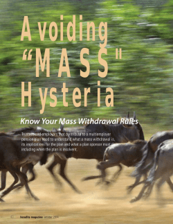 Know Your Mass Withdrawal Rules