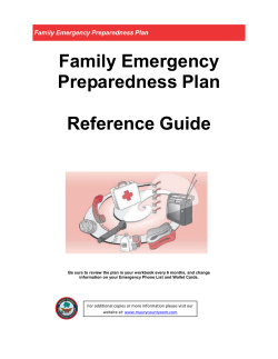 Family Preparedness Guide