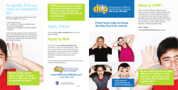 Apply Online Apply by Mail To qualify, first you need an uninsured