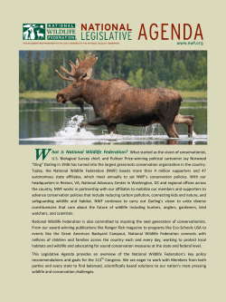 NWF`s National Legislative Agenda for the 113th Congress