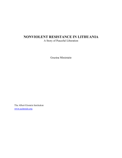 Nonviolent Resistance in Lithuania