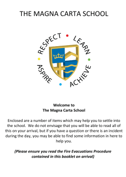 THE MAGNA CARTA SCHOOL