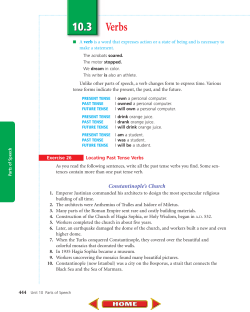 Unit 10: Parts of Speech
