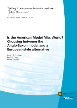 Is the American Model Miss World? Choosing between the Anglo