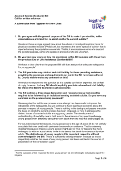 Scotland - Together for Short Lives