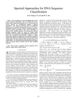 Spectral Approaches for DNA Sequence Classification - PolyU