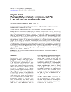 Dual specificity protein phosphatase 1 (DUSP1) in normal