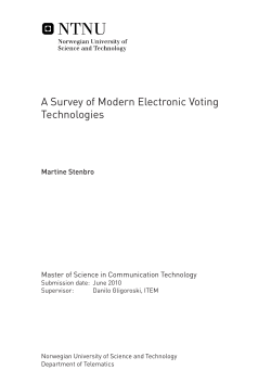 A Survey of Modern Electronic Voting Technologies