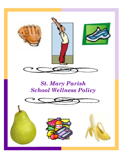 St. Mary Parish School Wellness Policy