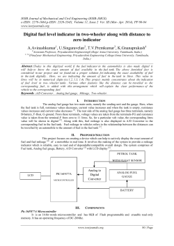 Digital fuel level indicator in two-wheeler along with distance to zero