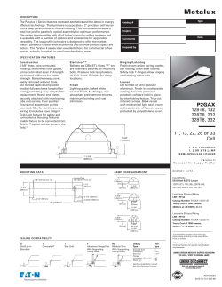 Metalux P2GAX 1` x 4` Parabolic specification